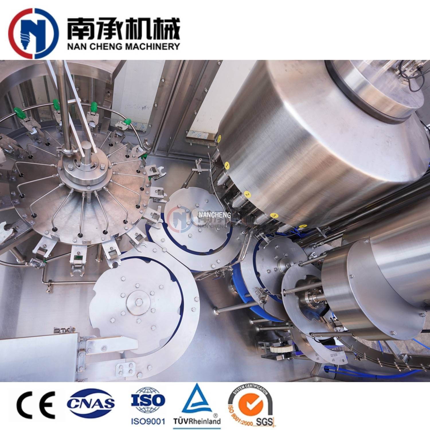 7000-8000瓶/小時  全自動三合一水灌裝機(型號:XGF16-16-5)