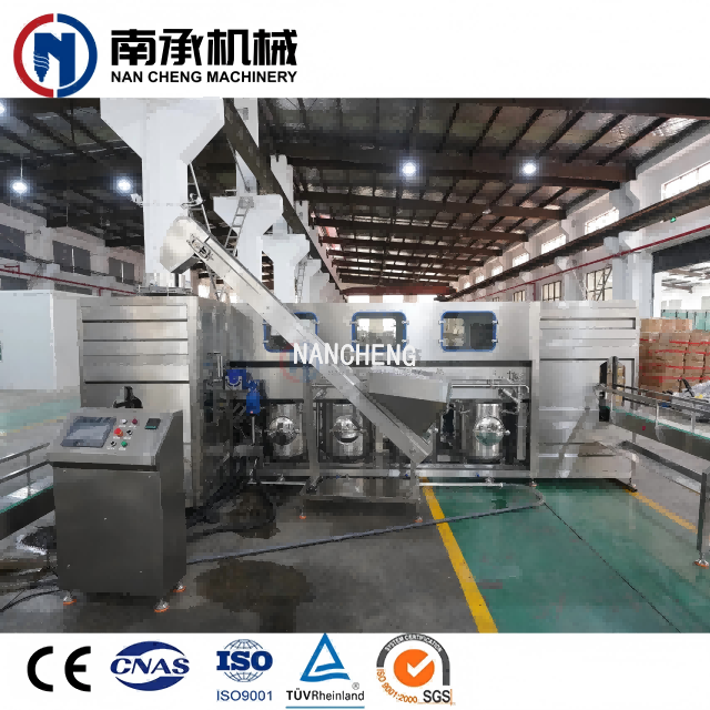 全自動5加侖桶水洗灌裝旋蓋三合一機(型號:QGF-600)
