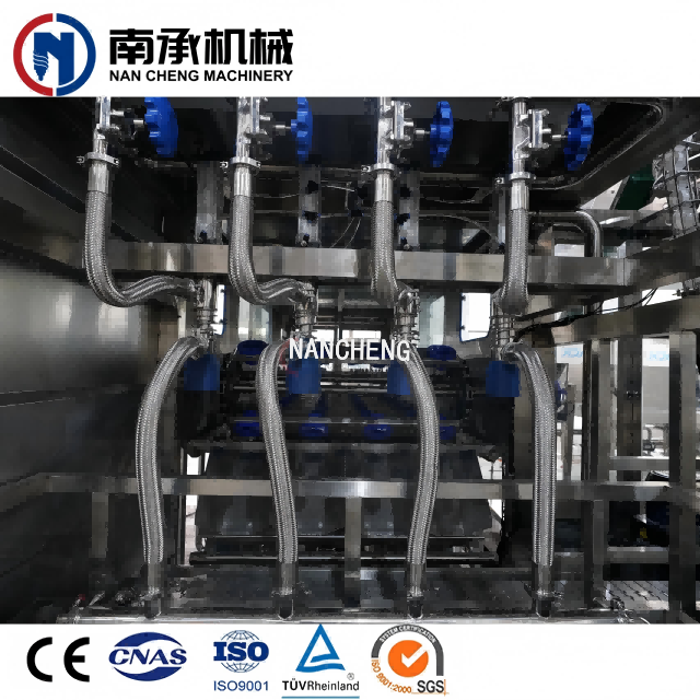 全自動5加侖桶水洗灌裝旋蓋三合一機(型號:QGF-600)